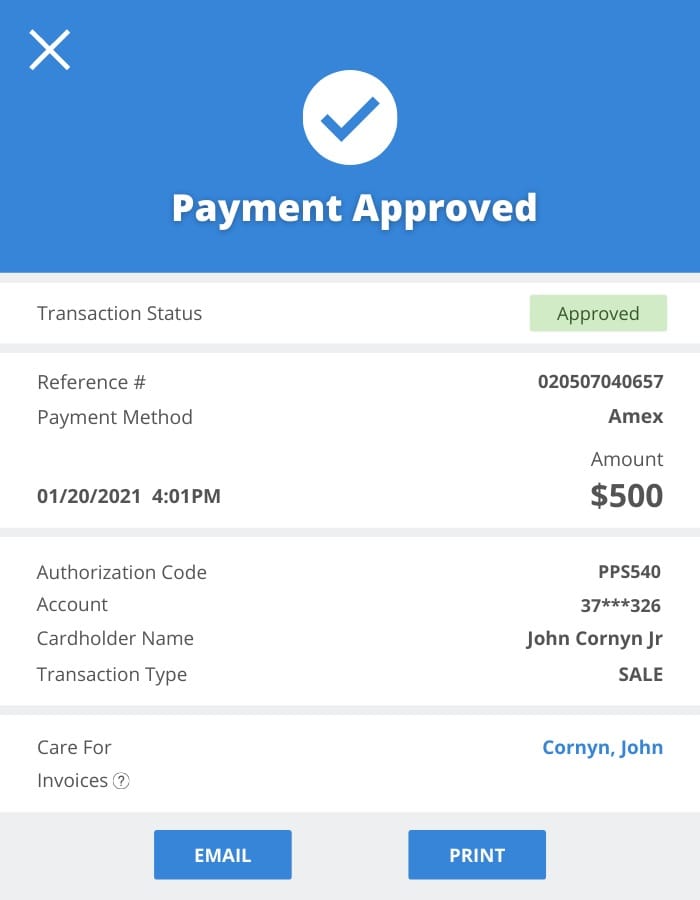 payment approved