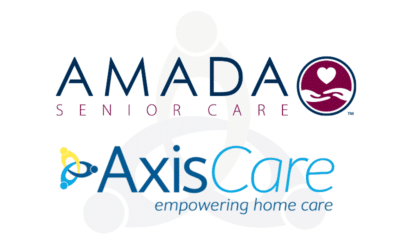 amada senior care and axiscare logos