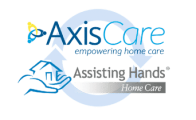 Axiscare and Assisting Hands logos