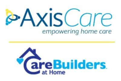 axiscare and carebuilders at home logos