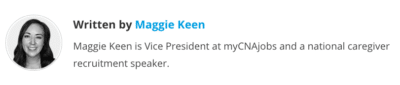 Maggie Keen from myCNA jobs