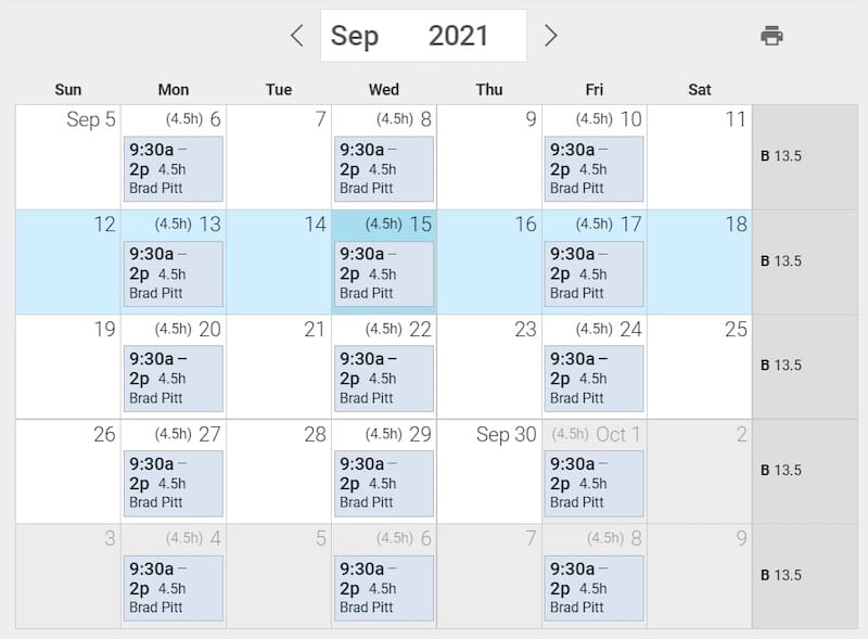 AxisCare Home Care Scheduling Software Screenshot