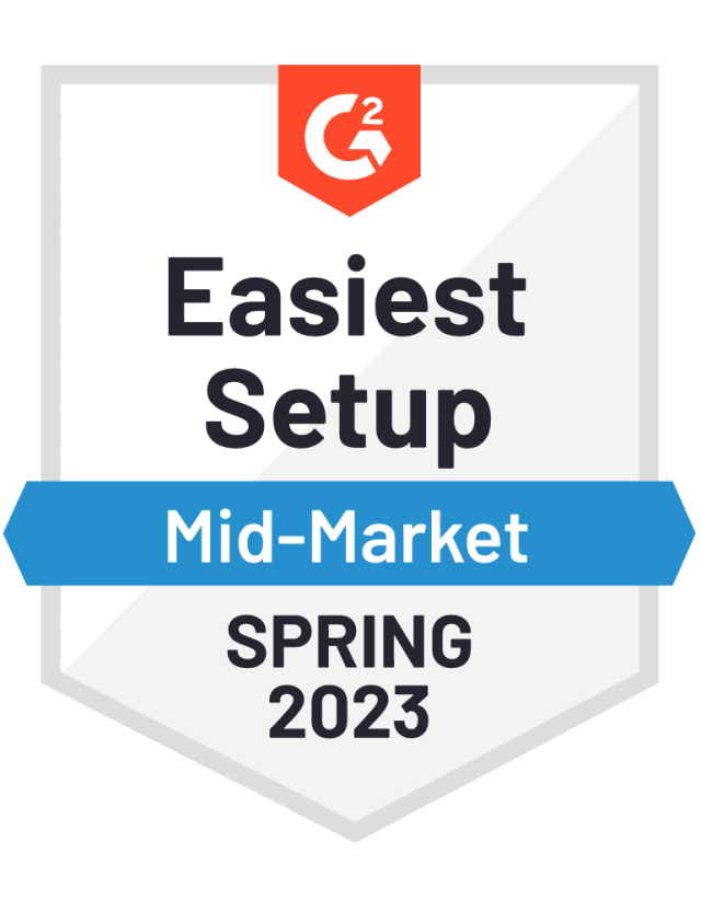g2 award easiest setup spring 2023