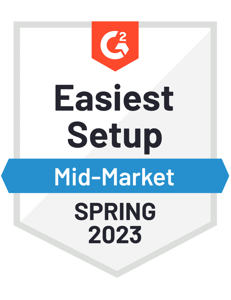g2 award easiest setup spring 2023