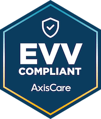 EVV compliant AxisCare badge