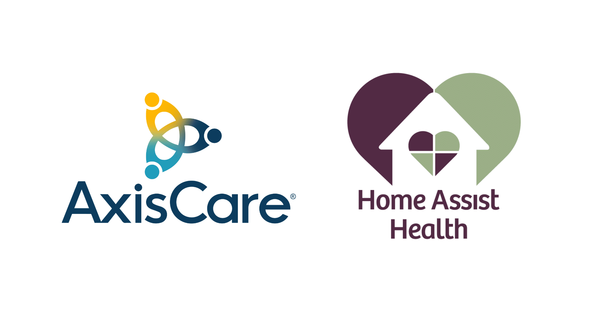 AxisCare and Home Assist Health Logos