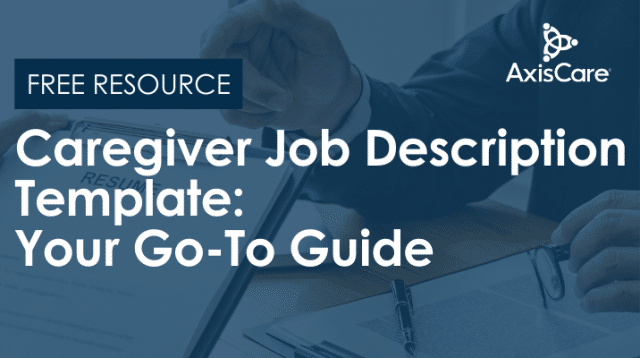 Caregiver Job Description Template