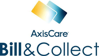 AxisCare Bill & Collect logo with yellow to blue gradient