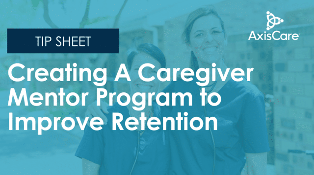 caregiver mentor program tip sheet