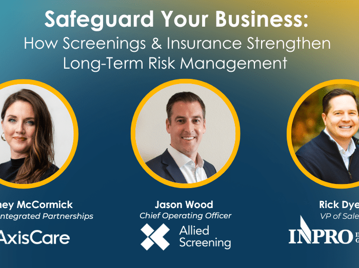 safeguard your business webinar with allied screening and inpro insurance