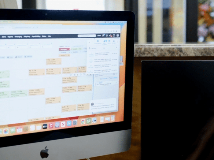 AxisCare Scheduling on Desktop