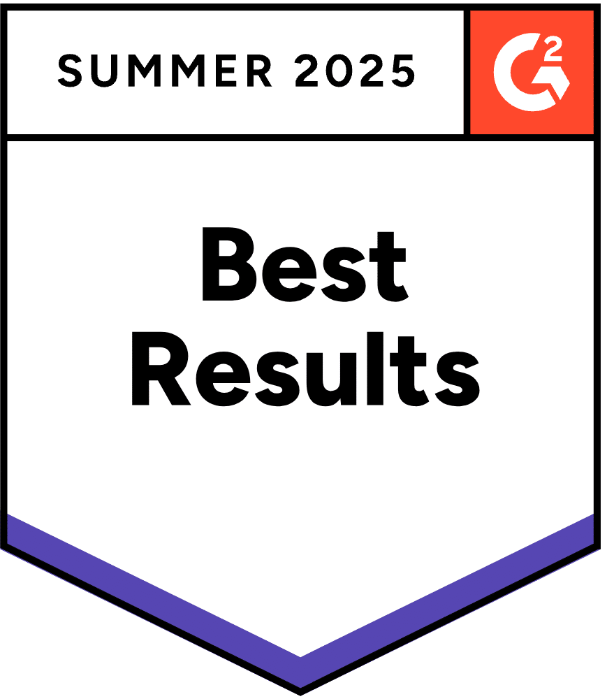 summer 2025 best results g2 badge