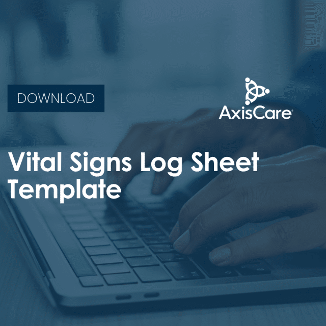 Vital Signs Log Sheet