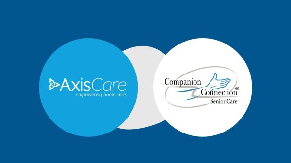 AxisCare and Companion Connection Senior Care logos