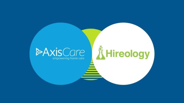 AxisCare and Hireology logos